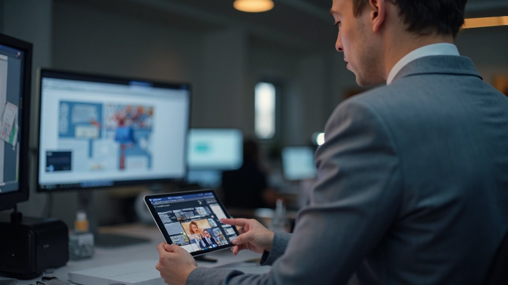 UX researcher test gebruikersinterface met prototype op tablet device